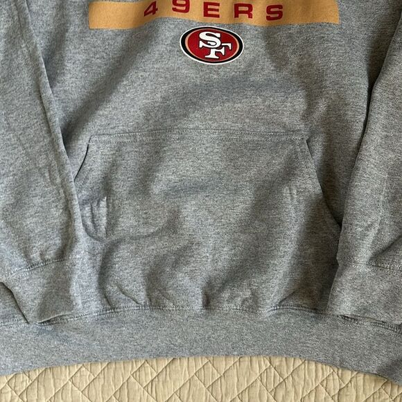NFL Team Apparel "San Francisco 49ers" Hooded Sweatshirt, Unisex, NWOT, Large - Picture 5 of 9